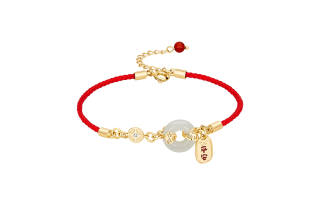 MCK Bracelets Pale Greenish White Jade Women's