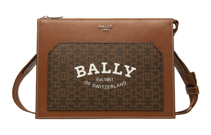 BALLY Pu Portable Crossbody Bag, Shoulder Bag Men's Brown