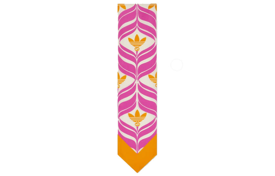 GUCCI Silk Ties Women's Pink/Orange