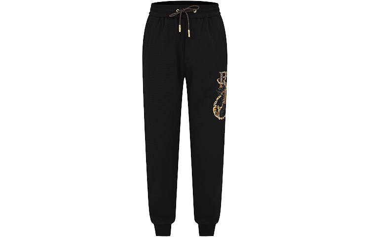 RARE Casual Pants Men's Black Moderate Cuffed Pants