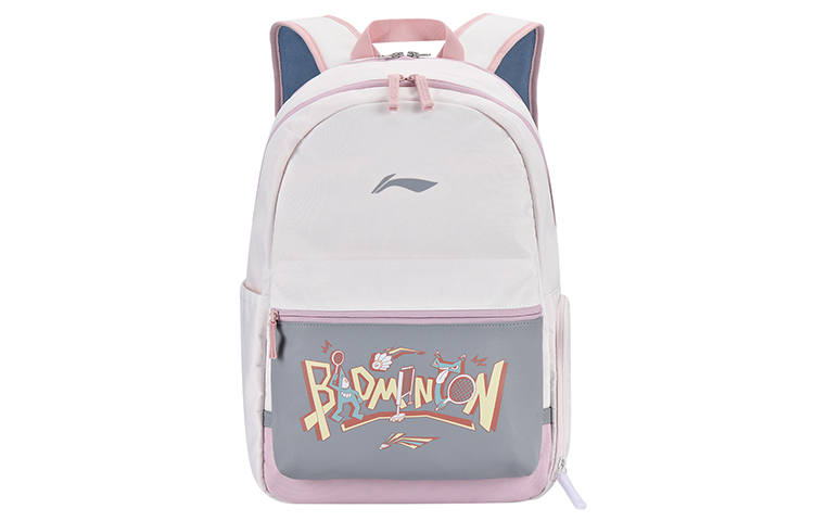 Li-Ning Li Ning Polyester Backpack Regular Women's White Pink