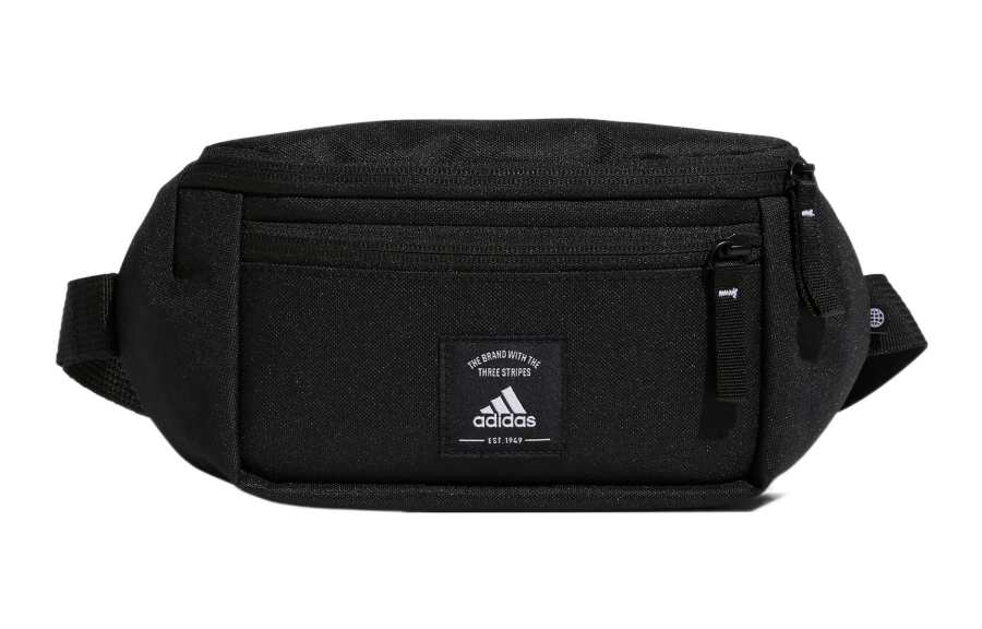 Adidas Adidas Polyester One Shoulder Crossbody Fanny Pack Regular Unisex Black