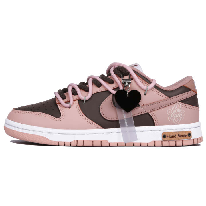 Nike Nike Dunk Low RoseWhisper Low top Skateboard Shoes Women's Pink Brown
