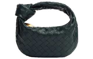 Bottega Veneta Jodie Lambskin Handbag Mini Women's Ink Green