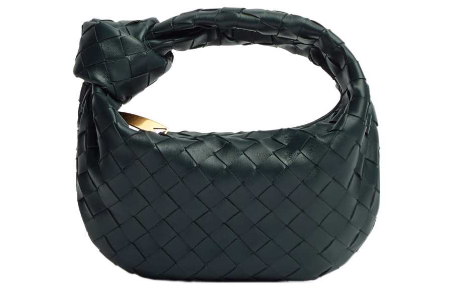 Bottega Veneta Bottega Veneta Jodie Lambskin Handbag Mini Women's Ink Green