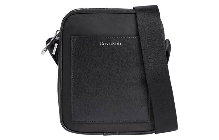 CALVIN KLEIN Polyester Messenger Bag, Crossbody Bag, Shoulder Bag Regular Men's Black