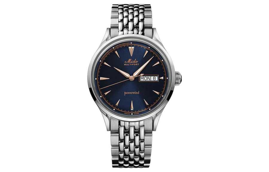 MIDO Helm Automatic Mechanical Movement 50m Waterproof Men's Watches Watch 40mm Blue Dial