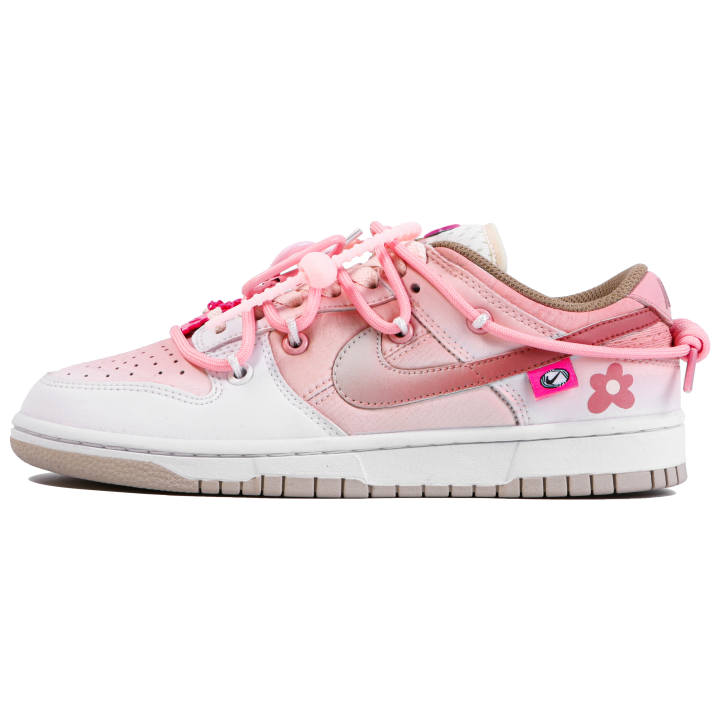 Nike Nike Dunk Low top Skateboard Shoes Women's Pink White