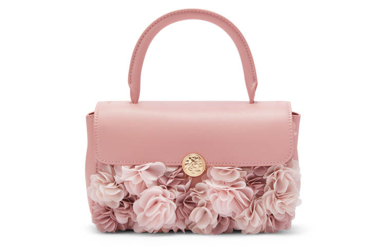 CHARLES&KEITH Floral Print Polyurethane Small Square Bag, One Shoulder Handbag Small Women's Multicolor
