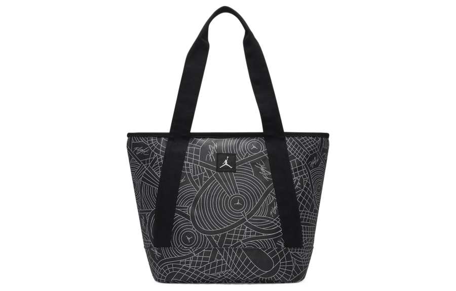 Jordan Jordan Cotton Tote Bag, Shopping Bag, Shoulder Bag, Handbag Regular Women's Black
