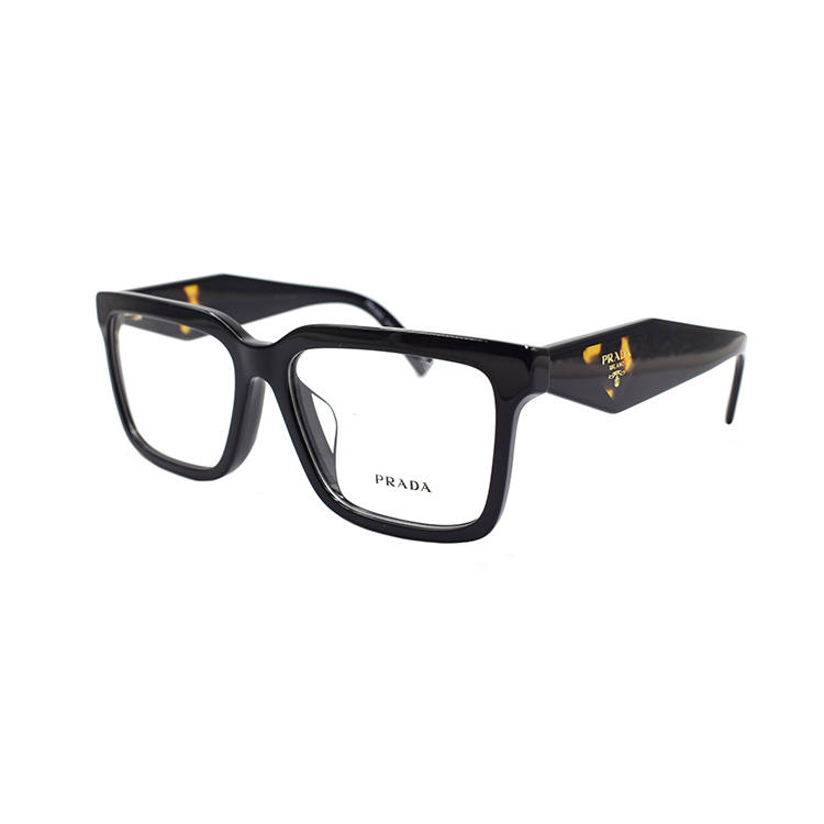 PRADA PRADA Rectangular Eyeglass Frames Women's Black