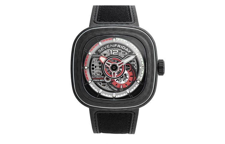 SEVENFRIDAY T Series Automatic Mechanical Movement Men's Watches Watch 47mm Pink Watch Dial Stainless Steel Case