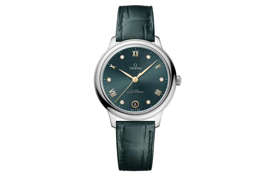 OMEGA Disc Fly Collection Elegant Automatic Mechanical Movement 30m Waterproof Women's Watch 34mm