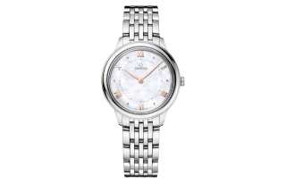 OMEGA Disc Fly Collection Elegant Quartz Movement 30m Waterproof Women's Watch 30mm White Dial