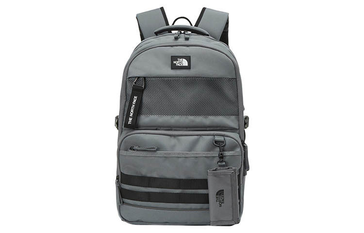 THE NORTH FACE 30L Backpack Outdoor Bag Recycled Polyester Gray Unisex