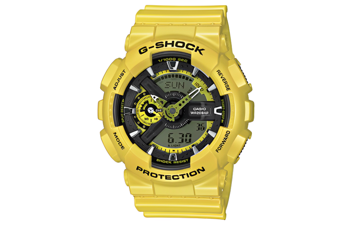 CASIO CASIO Unisex Liquid Crystal/Analog Dual Display Series 55mm Black Watch GA-110CM-9A