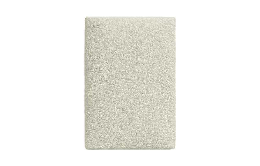 HERMES Calvi Mysore Goat Skin Wallet, Card Holder Mini Women's Mushroom White