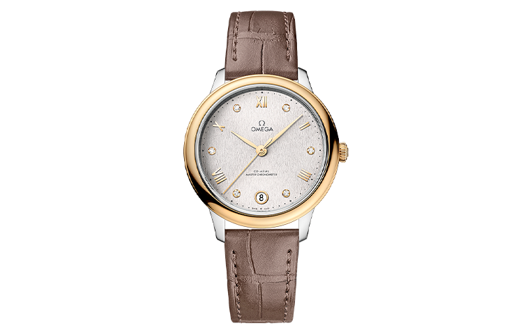 OMEGA Disc Fly Collection Elegant Automatic Mechanical Movement 30m Waterproof Women's Watch 34mm