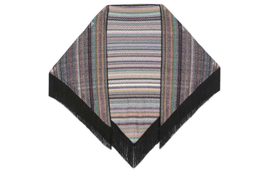 MISSONI 【Previous Season】glitter zigzag-knit scarf