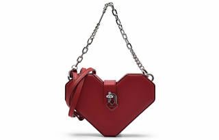 PEDRO Artificial Leather Handbag, Shoulder Bag Mini Women's Black/Red