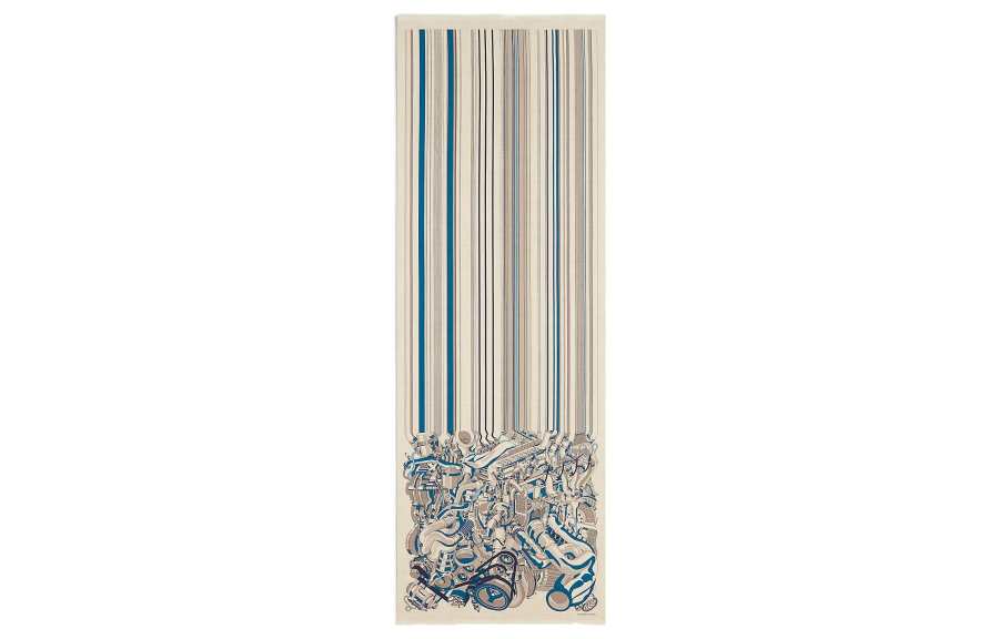 HERMES HERMES Scarves Men's Ecru
