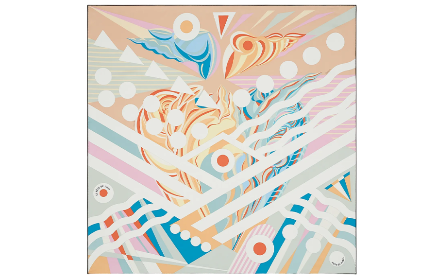 HERMES HERMES Scarves Women's Pink Beige