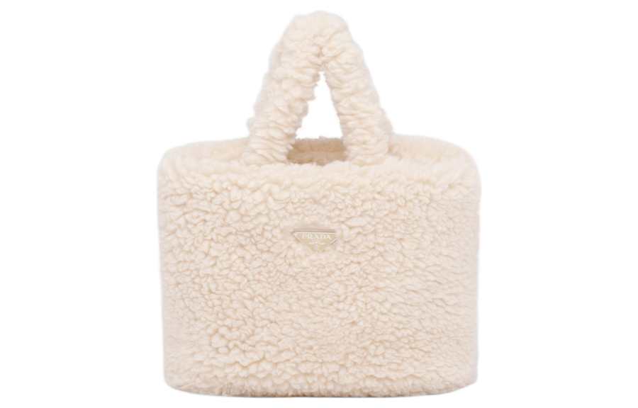 PRADA Fabric Shoulder Bag, Crossbody Bag, Handbag Women's Beige