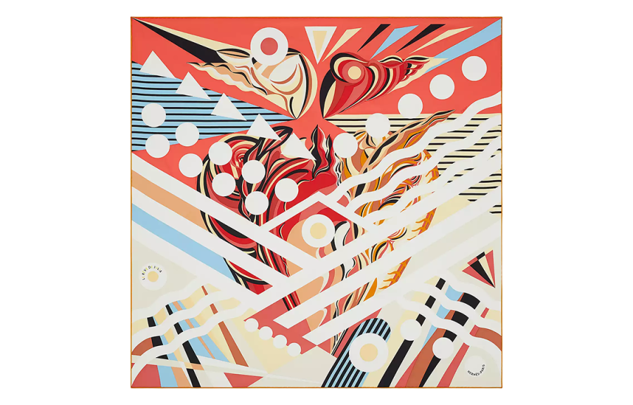 HERMES Le Reve De Julia Silk Scarves Women's