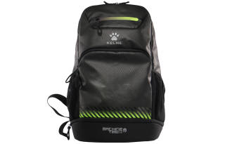 KELME Fabric Backpack Large Unisex Black Neon Green