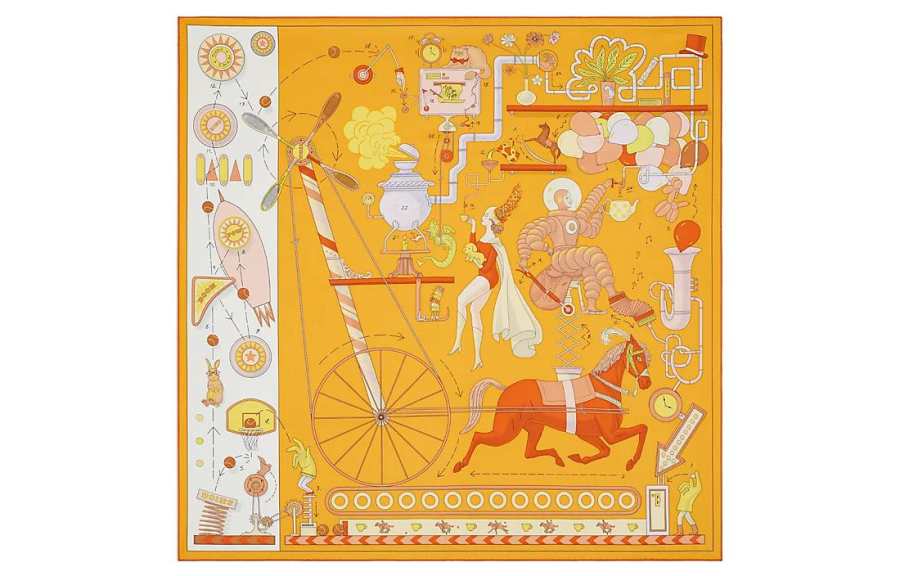 HERMES HERMES Tea For Two Scarves Women's