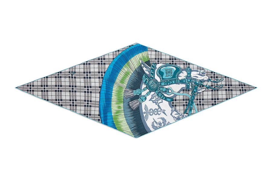 HERMES HERMES Knit Scarves Men's Gray