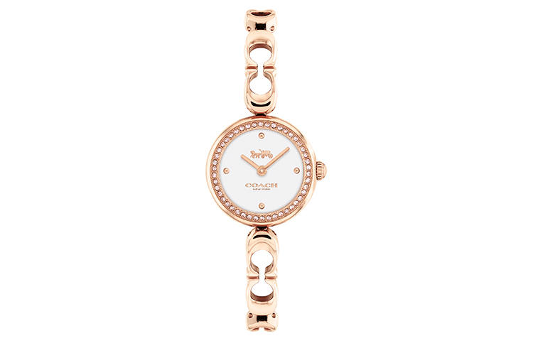 COACH GRACIE Wrist Watches Quartz Movement Stainless Steel Watchband Gold Dial Women's Watch
