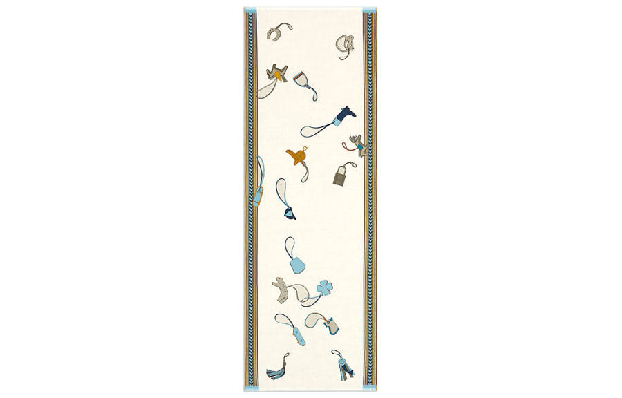 HERMES HERMES Scarves Men's Beige