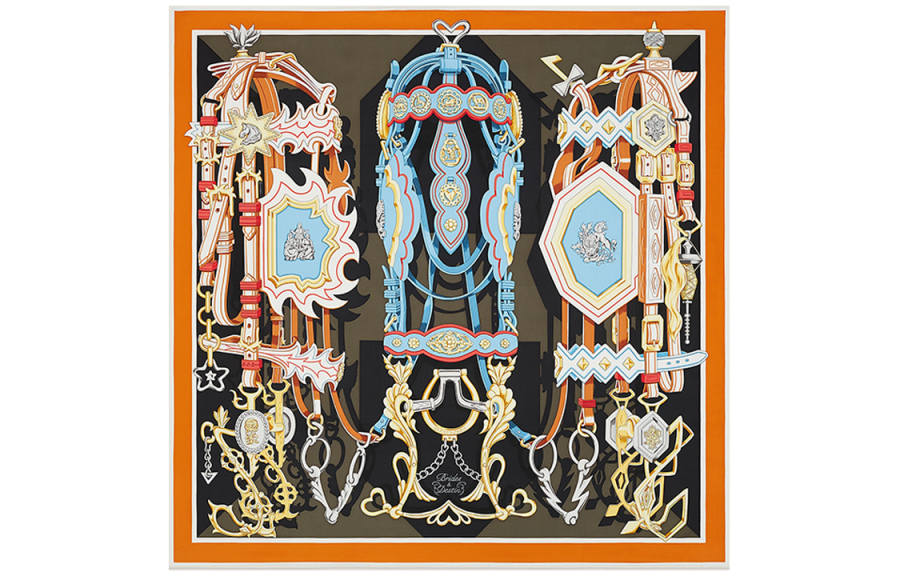 HERMES Reins And Destiny Scarves Women's