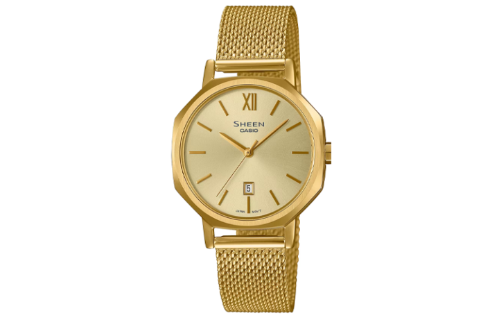 CASIO CASIO Women's SHEEN 37mm Gold Watch SHE-4554GM-9A