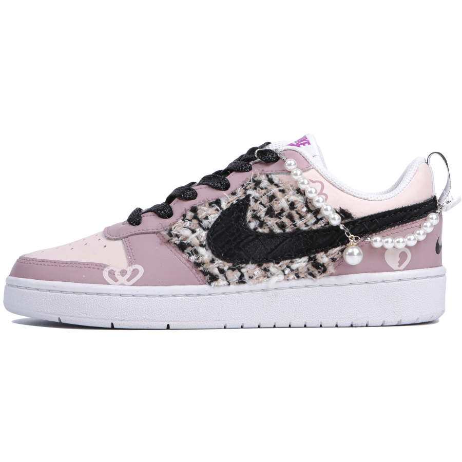 Nike Nike Court Vision 1 Pearl Scent Low top Skateboard Shoes GS Pink Black
