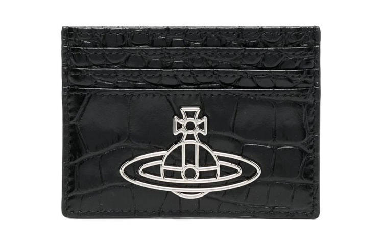 Vivienne Westwood Vivienne Westwood Calfskin Card Holder, Wallet Regular Men's Black