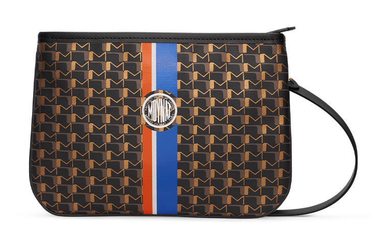 Moynat Canvas 1920 Canvas Clutch Small Men's Brown/Black