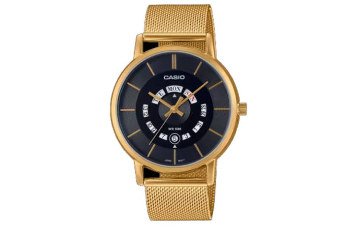 CASIO CASIO STANDARD Quartz Movement Stainless Steel Strap Watch Men's Watches Black Dial