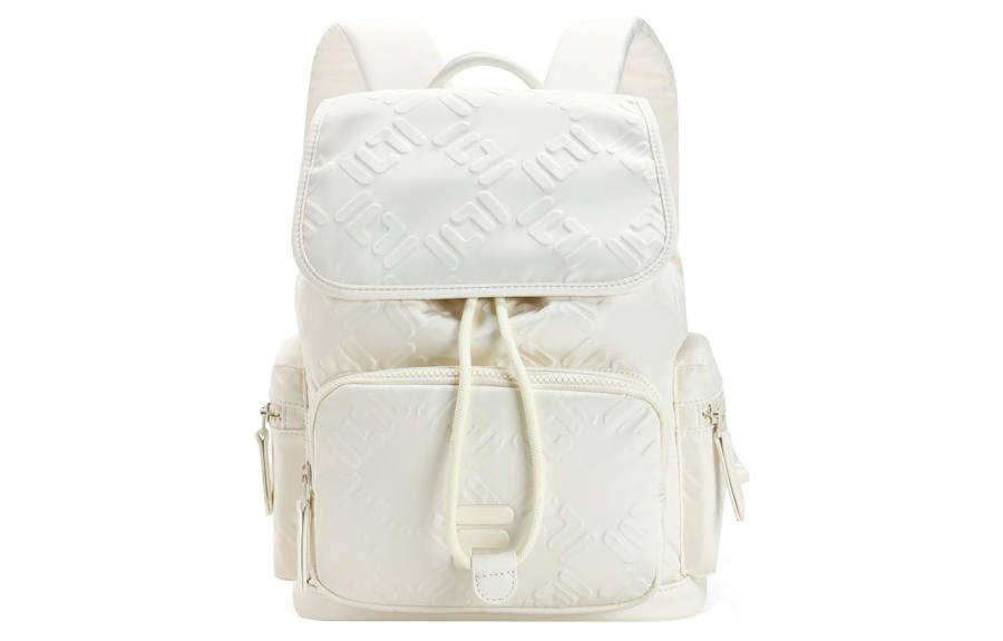 FILA FUSION PU Synthetic Leather Backpack Women's White