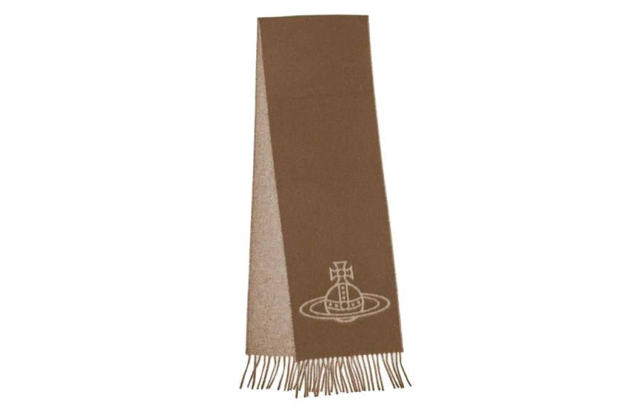 Vivienne Westwood Knit Scarves Women's Camel