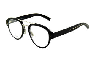 DIOR Plate And Metal Oval Eyeglass Frames Unisex