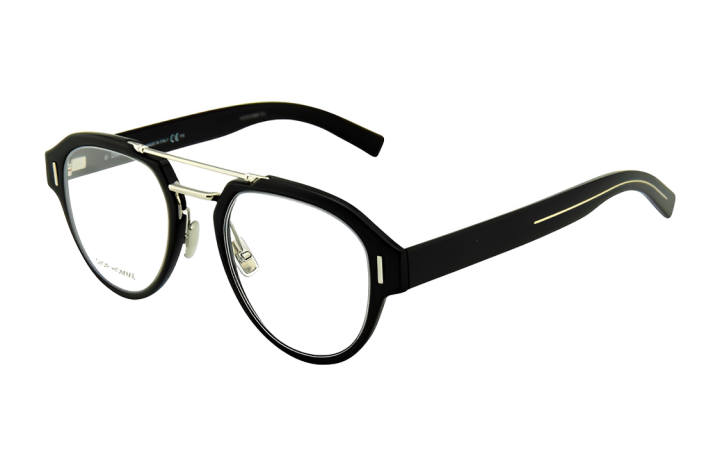 DIOR DIOR Plate And Metal Oval Eyeglass Frames Unisex