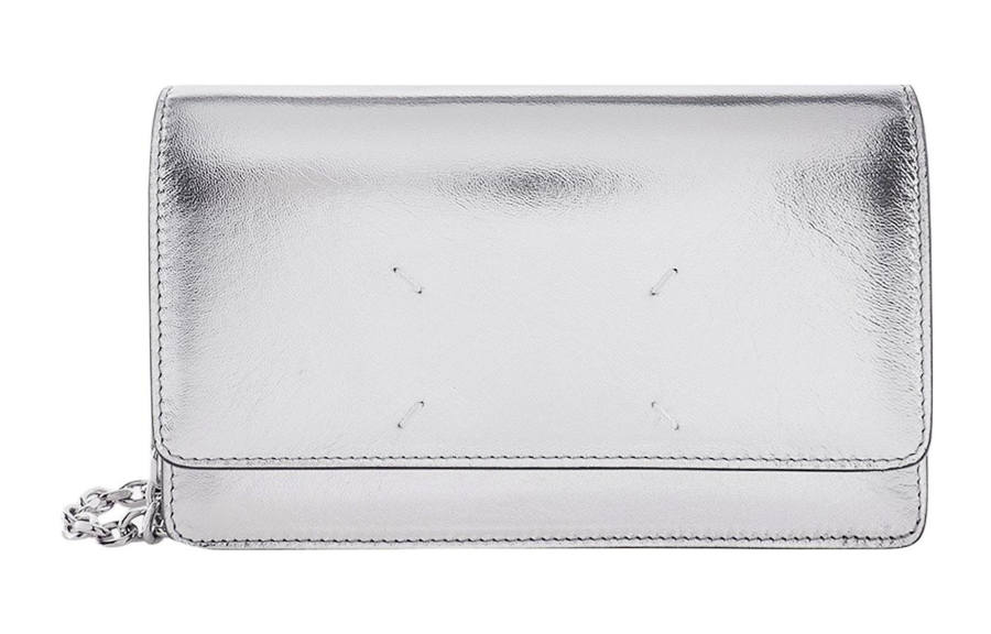 Maison Margiela Calfskin Wallet Women's Silver