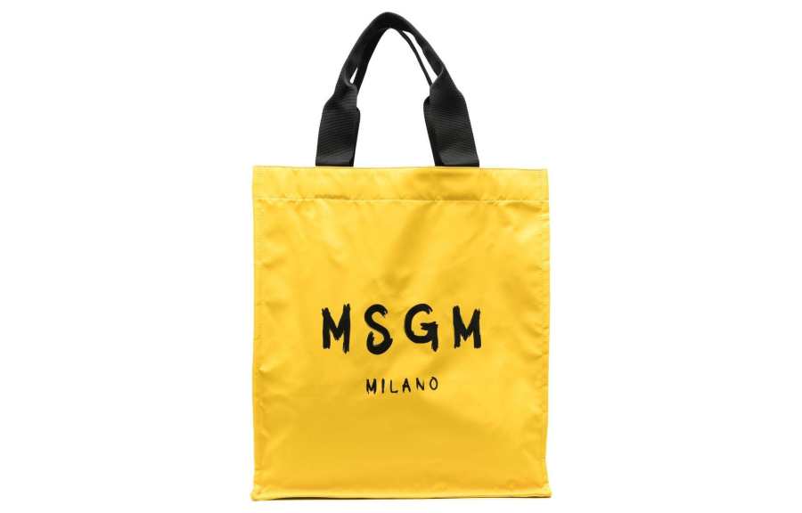 MSGM 【Previous Season】logo-print tote bag