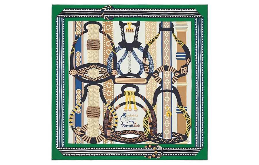 HERMES Carre Silk Scarves Women's