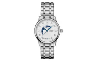 MONTBLANC Automatic Mechanical Movement 30m Waterproof Women's Watch 34mm Silver Dial Stainless Steel Case