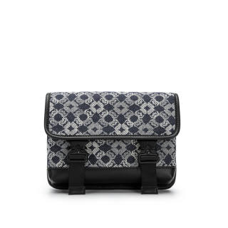 GUDI Fabric Small Square Bag, Shoulder Bag, Crossbody Bag Small Unisex Denim Blue