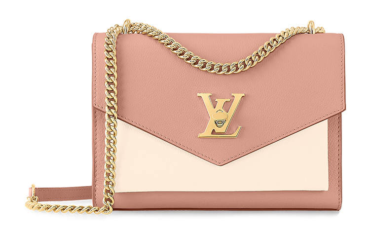 LOUIS VUITTON Mylockme Grained Calfskin Crossbody Bag, Shoulder Bag Women's