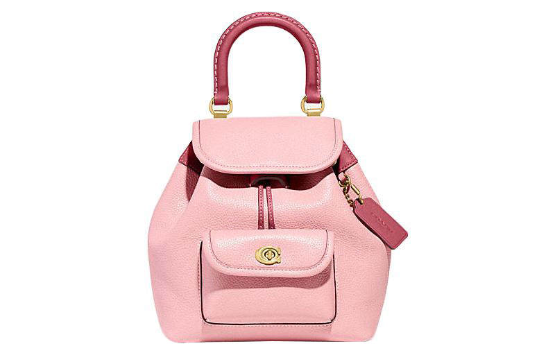 COACH COACH Cow Leather Backpack Medium Women's Pink